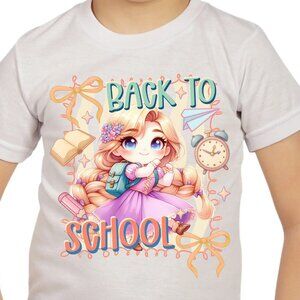 Tangle Princess Rapunzel Back to school Graphic T-shirt for kids